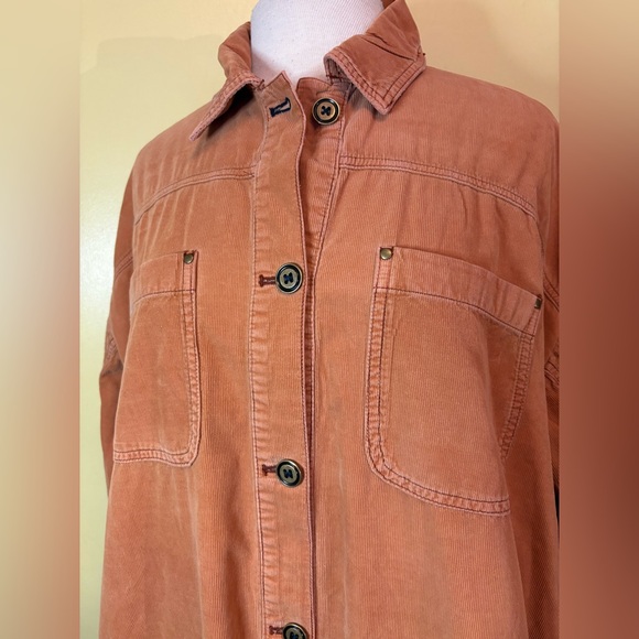 Pilcro Oversized Dusty Salmon Jacket Dress. Different Color Than Shown Here - Picture 4 of 11